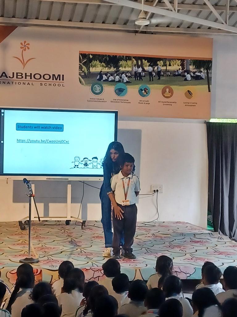 Std 1 and 2 Workshop: Good touch and bad touch